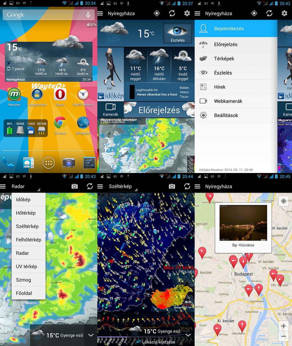 Új widget, új dizájn és sokkal jobb funkciók jellemzik az Időkép Android alkalmazását. S ez a 6 képernyőkép még csak ízelítő. :-)